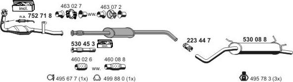 ERNST 100164 - Система випуску ОГ autocars.com.ua