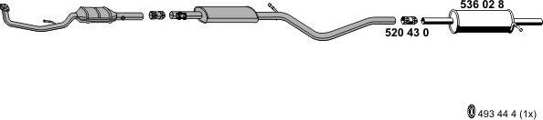ERNST 100247 - Система випуску ОГ autocars.com.ua