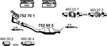 ERNST 100268 - Система випуску ОГ autocars.com.ua