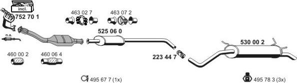 ERNST 100333 - Система випуску ОГ autocars.com.ua