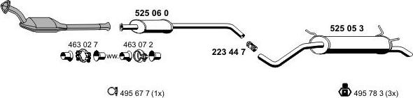 ERNST 100342 - Система випуску ОГ autocars.com.ua