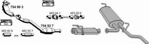 ERNST 100360 - Система випуску ОГ autocars.com.ua