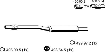 ERNST 111096 - Предглушітель вихлопних газів autocars.com.ua