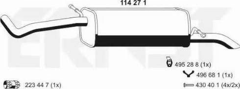 ERNST 114271 - Глушитель выхлопных газов, конечный avtokuzovplus.com.ua