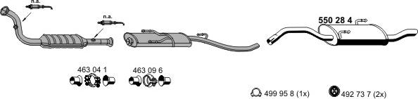 ERNST 120123 - Система випуску ОГ autocars.com.ua