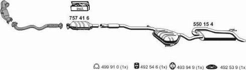 ERNST 120125 - Система випуску ОГ autocars.com.ua