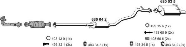 ERNST 140031 - Система випуску ОГ autocars.com.ua