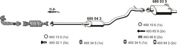 ERNST 140032 - Система випуску ОГ autocars.com.ua