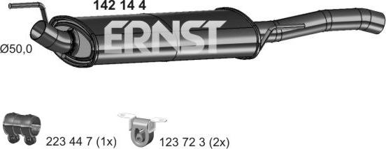 ERNST 142144 - Глушитель выхлопных газов, конечный autodnr.net