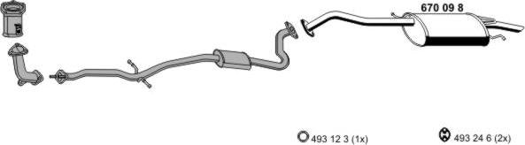 ERNST 150069 - Система випуску ОГ autocars.com.ua