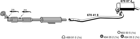 ERNST 150082 - Система випуску ОГ autocars.com.ua
