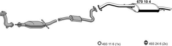 ERNST 150118 - Система випуску ОГ autocars.com.ua