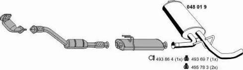 ERNST 170097 - Система випуску ОГ autocars.com.ua