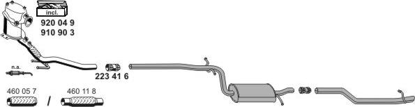 ERNST 190283 - Система випуску ОГ autocars.com.ua