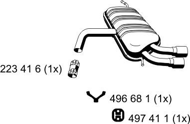 ERNST 203036 - Глушник вихлопних газів кінцевий autocars.com.ua