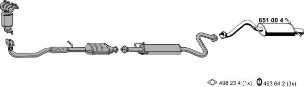 ERNST 240039 - Система випуску ОГ autocars.com.ua