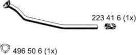 ERNST 243438 - Труба вихлопного газу autocars.com.ua