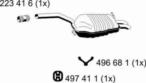ERNST 244190 - Глушитель выхлопных газов, конечный avtokuzovplus.com.ua