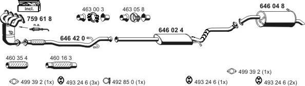 ERNST 250033 - Система випуску ОГ autocars.com.ua