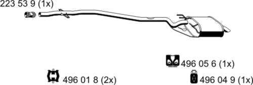 ERNST 250146 - Глушник вихлопних газів кінцевий autocars.com.ua