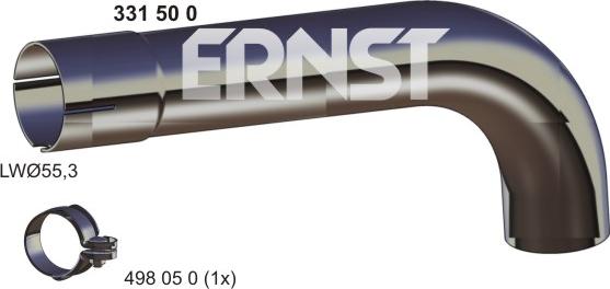 ERNST 331500 - Труба вихлопного газу autocars.com.ua