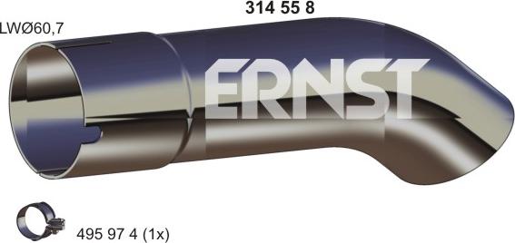 ERNST 332491 - Труба выхлопного газа autodnr.net