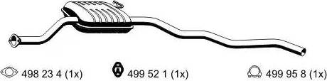 ERNST 333054 - Предглушітель вихлопних газів autocars.com.ua