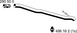 ERNST 341523 - Труба вихлопного газу autocars.com.ua