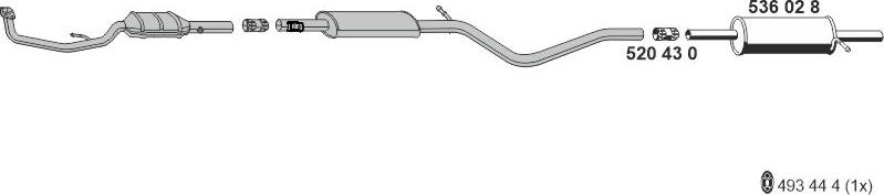 ERNST 360247 - Система випуску ОГ autocars.com.ua