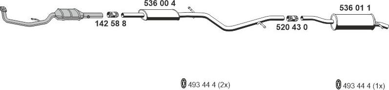 ERNST 360488 - Система випуску ОГ autocars.com.ua