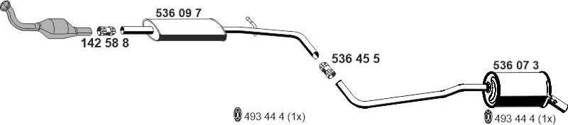 ERNST 360616 - Система випуску ОГ autocars.com.ua