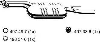 ERNST 362238 - Средний глушитель выхлопных газов avtokuzovplus.com.ua