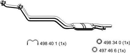 ERNST 374125 - Предглушітель вихлопних газів autocars.com.ua