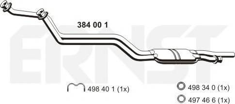 ERNST 384001 - Предглушітель вихлопних газів autocars.com.ua