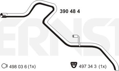 ERNST 390484 - Труба выхлопного газа avtokuzovplus.com.ua