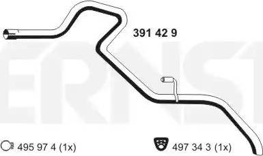 ERNST 391429 - Труба выхлопного газа avtokuzovplus.com.ua