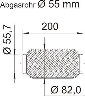 ERNST 460057 - Гофрована труба вихлопна система autocars.com.ua