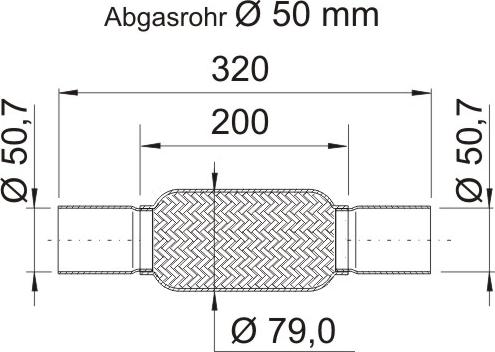 ERNST 460095 - Гофрована труба вихлопна система autocars.com.ua