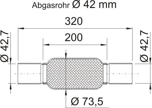 ERNST 460170 - Гофрована труба вихлопна система autocars.com.ua