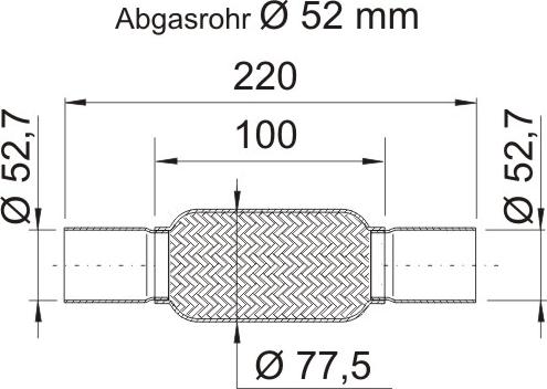 ERNST 460200 - Гофрована труба вихлопна система autocars.com.ua