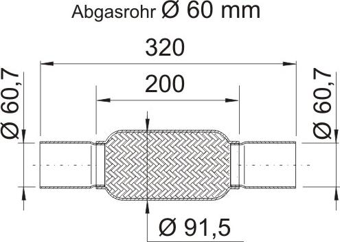 ERNST 460255 - Гофрована труба вихлопна система autocars.com.ua