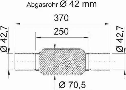 ERNST 460743 - Гофрована труба вихлопна система autocars.com.ua