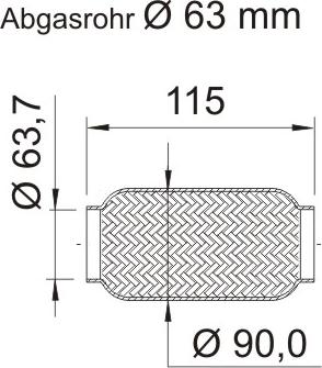 ERNST 464185 - Гофрированная труба, выхлопная система avtokuzovplus.com.ua