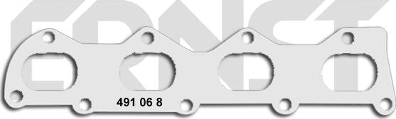 ERNST 491068 - Прокладка, выпускной коллектор autodnr.net