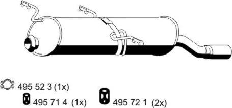 ERNST 500210 - Глушитель выхлопных газов, конечный avtokuzovplus.com.ua