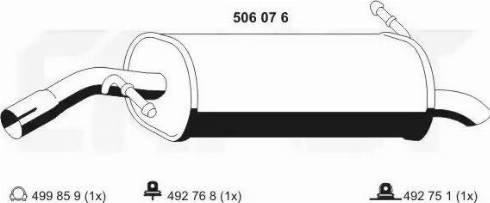 ERNST 506076 - Глушитель выхлопных газов, конечный autodnr.net