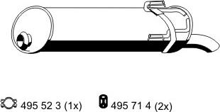 ERNST 510004 - Глушитель выхлопных газов, конечный avtokuzovplus.com.ua