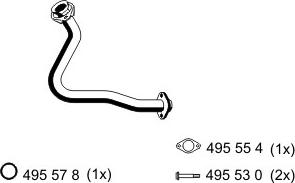 ERNST 522427 - Труба выхлопного газа avtokuzovplus.com.ua