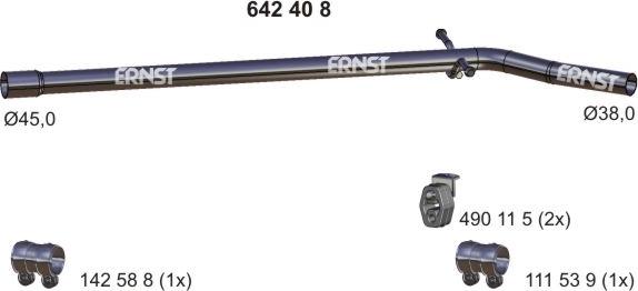 ERNST 642408 - Труба выхлопного газа autodnr.net