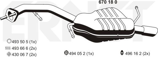 ERNST 670180 - Глушитель выхлопных газов, конечный autodnr.net